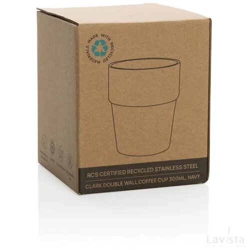 Clark RCS dubbelwandige koffie beker 300ML zwart