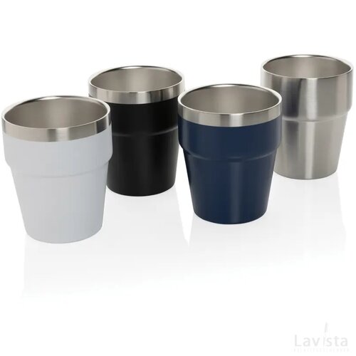 Clark RCS dubbelwandige koffie beker 300ML zilver