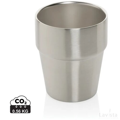 Clark RCS dubbelwandige koffie beker 300ML zilver