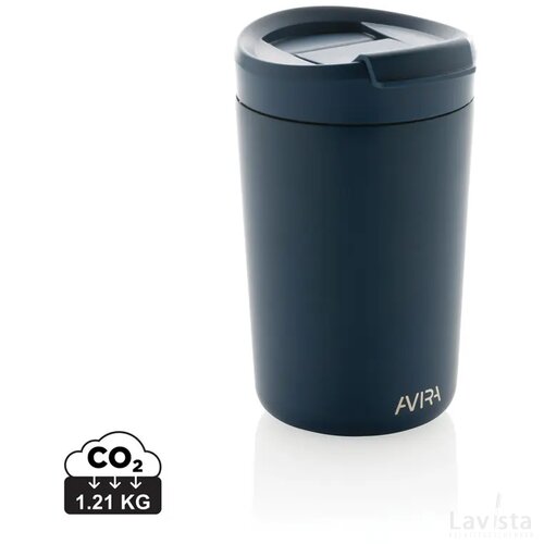Avira Alya RCS gerecycled roestvrijstalen beker 300ML donkerblauw