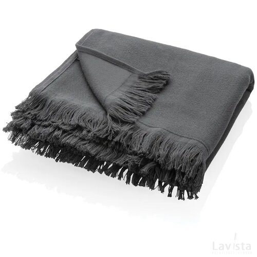 UKIYO Aware™ Keiko effen hammam handdoek 100x180cm antraciet