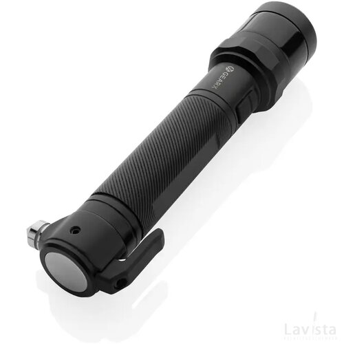 Gear X RCS gerecycled aluminium veiligheidszaklamp zwart
