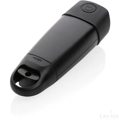 Lightwave RCS rplastic USB-oplaadbare zaklamp met dynamo zwart