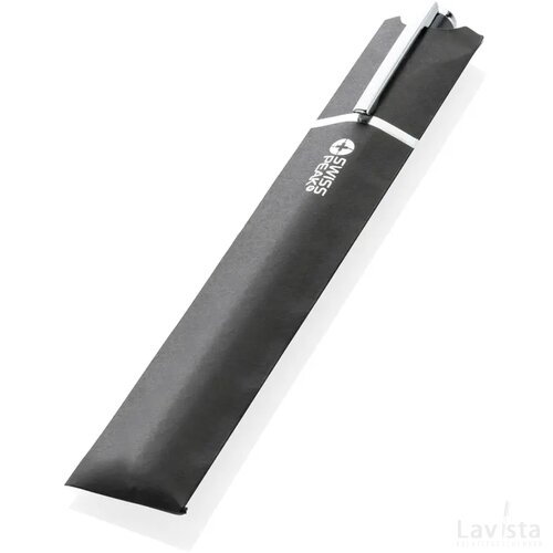 Swiss Peak Cedar RCS-gecertificeerde pen van re-aluminium zwart
