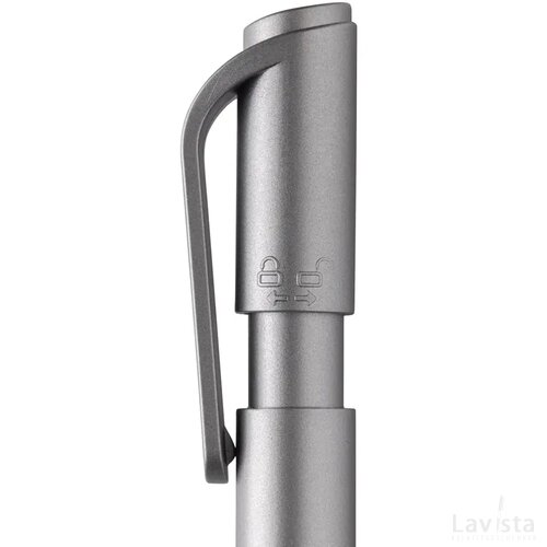 TwistLock GRS gecertificeerde gerecycled ABS balpen zilver