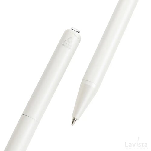 Xavi RCS-gecertificeerde pen van gerecycled aluminium wit