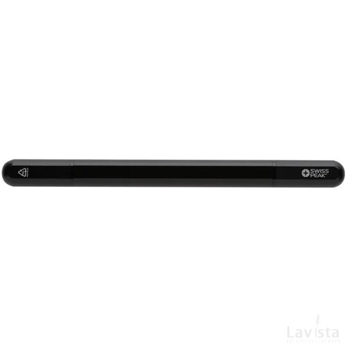 Swiss Peak Storm RCS gerecycled aluminium duo pen zwart