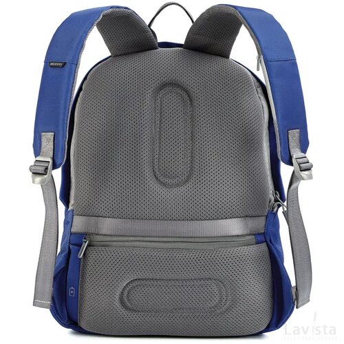 Bobby Soft, anti-diefstal rugzak royal blue, grijs