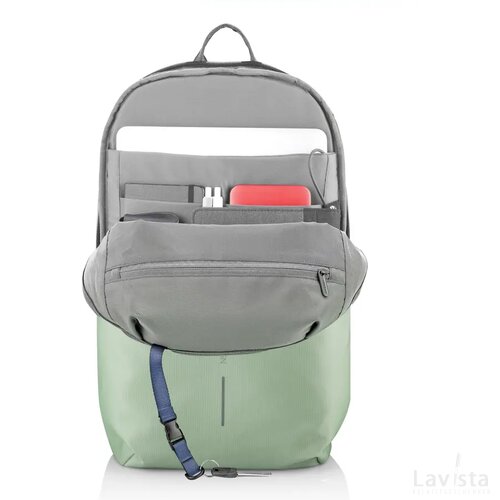 Bobby Soft, anti-diefstal rugzak iceberg green, grijs