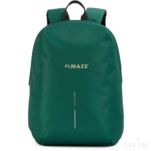 Bobby Soft, anti-diefstal rugzak forest green, zwart