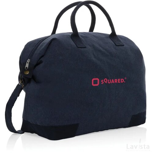 Kezar AWARE™ 500gsm gerecycled canvas deluxe weekendtas donkerblauw