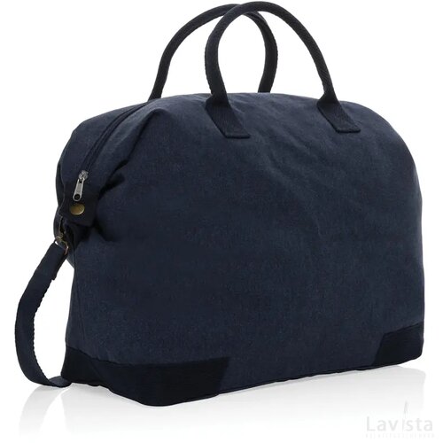 Kezar AWARE™ 500gsm gerecycled canvas deluxe weekendtas donkerblauw