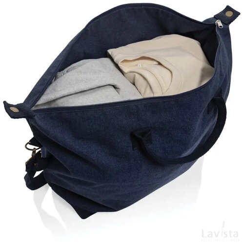 Kezar AWARE™ 500gsm gerecycled canvas deluxe weekendtas donkerblauw