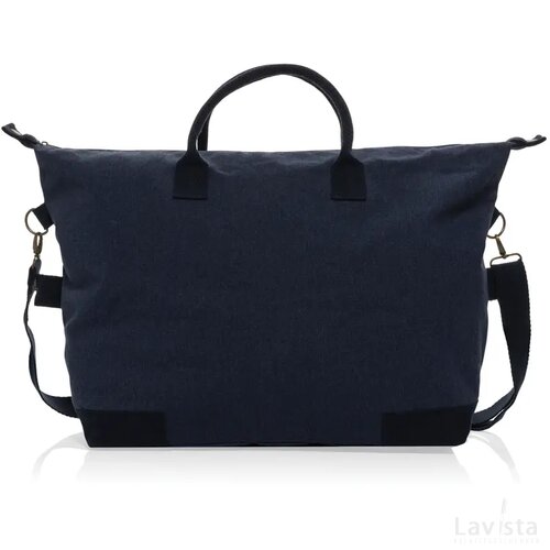 Kezar AWARE™ 500gsm gerecycled canvas deluxe weekendtas donkerblauw