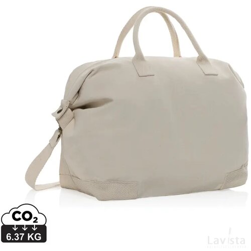 Kezar AWARE™ 500gsm gerecycled canvas deluxe weekendtas gebroken wit