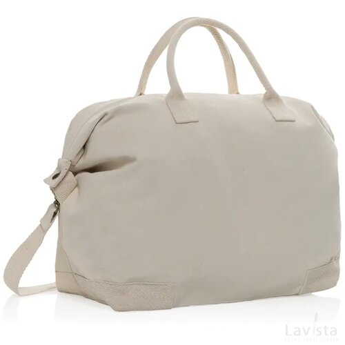 Kezar AWARE™ 500gsm gerecycled canvas deluxe weekendtas gebroken wit