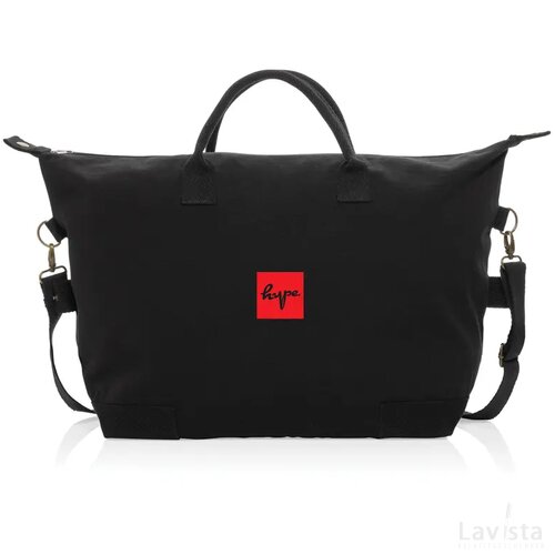 Kezar AWARE™ 500gsm gerecycled canvas deluxe weekendtas zwart