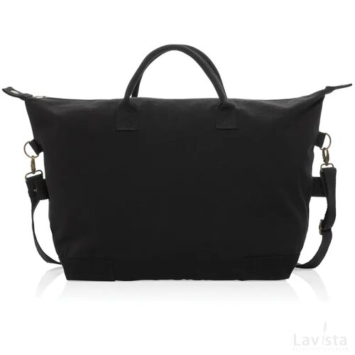 Kezar AWARE™ 500gsm gerecycled canvas deluxe weekendtas zwart