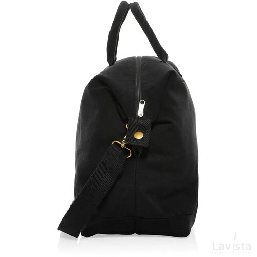 Kezar AWARE™ 500gsm gerecycled canvas deluxe weekendtas zwart
