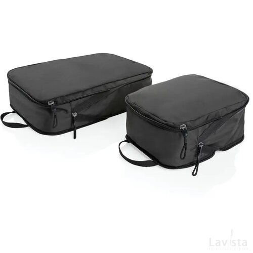 Swiss Peak Ridge AWARE™ RPET compressiezakken 2pc zwart