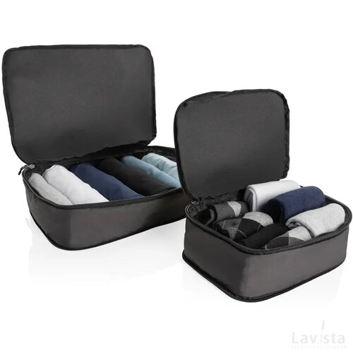 Swiss Peak Ridge AWARE™ RPET compressiezakken 2pc zwart