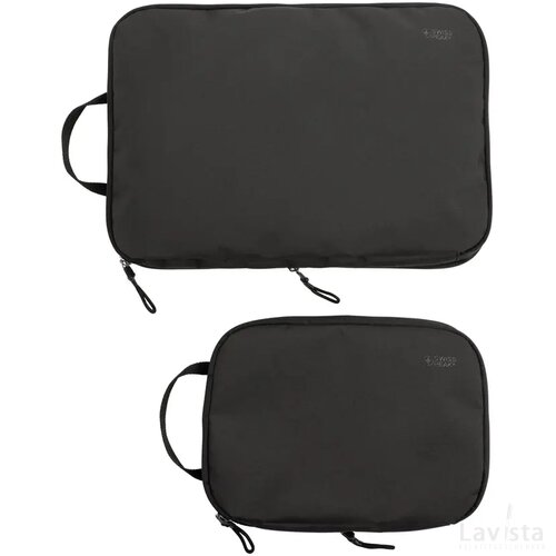 Swiss Peak Ridge AWARE™ RPET compressiezakken 2pc zwart