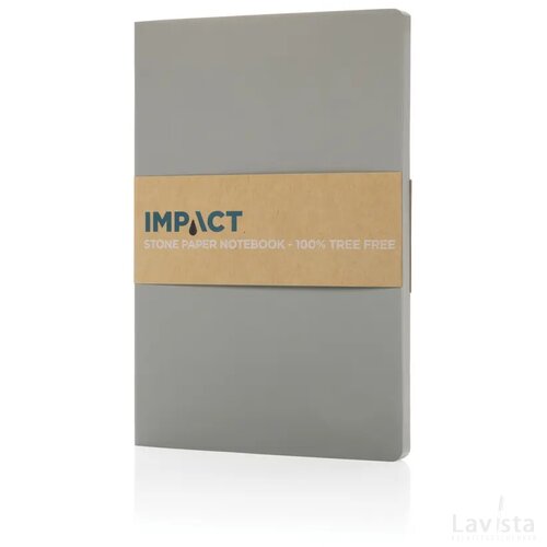 Impact softcover steenpapier notitieboek A5 grijs