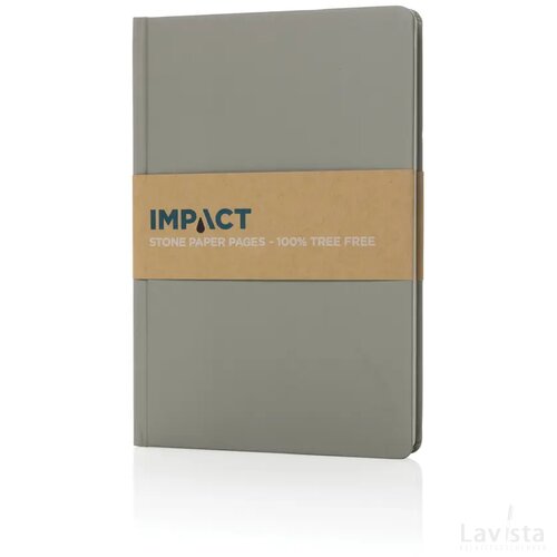 Impact hardcover steenpapier notitieboek A5 grijs