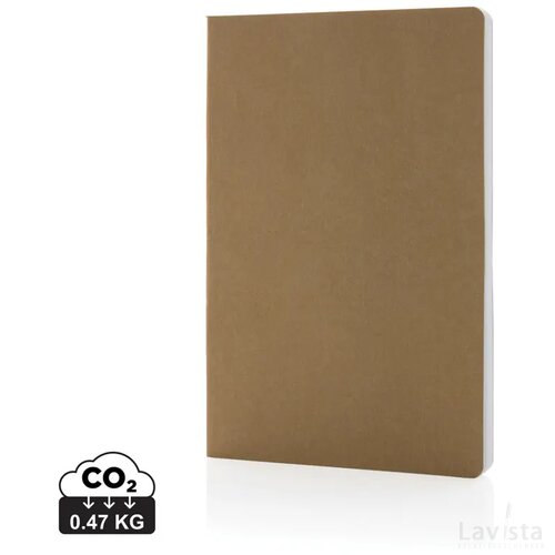 Salton A5 GRS gecertificeerd recycled papieren notitieboek bruin