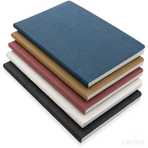 Salton A5 GRS gecertificeerd recycled papieren notitieboek blauw