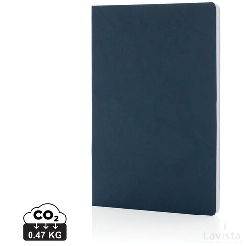 Salton A5 GRS gecertificeerd recycled papieren notitieboek blauw