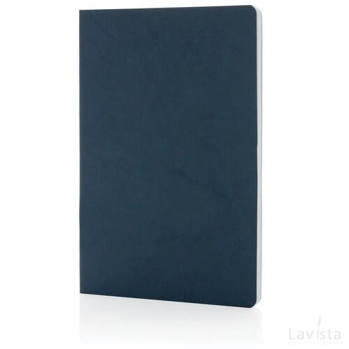 Salton A5 GRS gecertificeerd recycled papieren notitieboek blauw