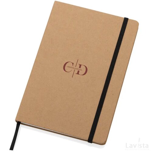 Craftstone A5 gerecycled kraft- en steenpapier notitieboek bruin