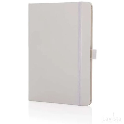 Sam A5 RCS-gecertificeerd notitieboek van gebonden leer wit
