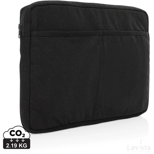 Laluka AWARE™ gerecycled katoenen 15,6 inch laptophoes zwart