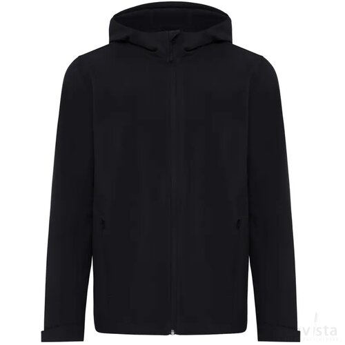 Iqoniq Makalu gerecycled polyester softshell jas zwart