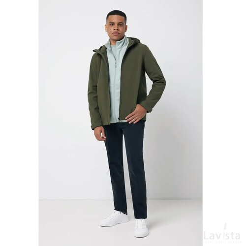 Iqoniq Makalu gerecycled polyester softshell jas khaki