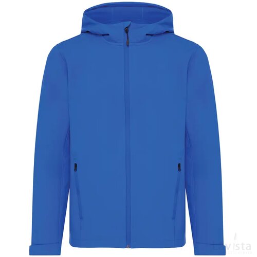 Iqoniq Makalu gerecycled polyester softshell jas royal blue