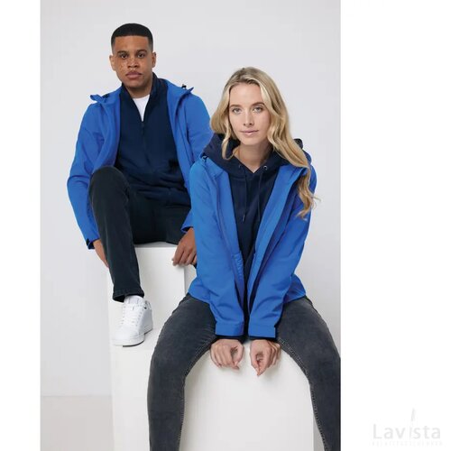Iqoniq Makalu gerecycled polyester softshell jas royal blue