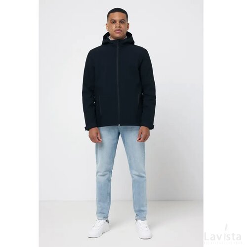 Iqoniq Makalu gerecycled polyester softshell jas zwart