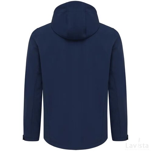 Iqoniq Makalu gerecycled polyester softshell jas donkerblauw