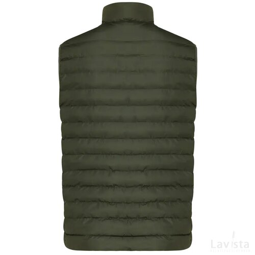 Iqoniq Meru heren gerecycled polyester bodywarmer khaki