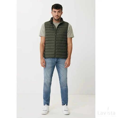 Iqoniq Meru heren gerecycled polyester bodywarmer khaki