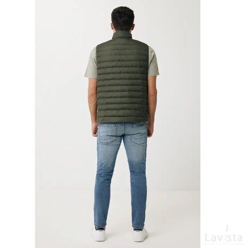 Iqoniq Meru heren gerecycled polyester bodywarmer khaki