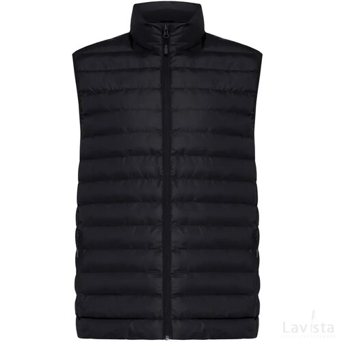 Iqoniq Meru heren gerecycled polyester bodywarmer zwart