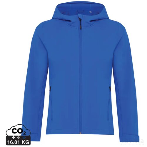 Iqoniq Makalu dames recycled polyester softshell jas royal blue
