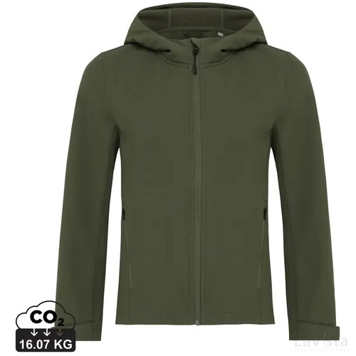 Iqoniq Makalu dames recycled polyester softshell jas khaki