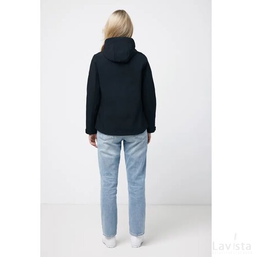 Iqoniq Makalu dames recycled polyester softshell jas zwart
