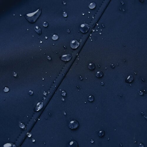 Iqoniq Makalu dames recycled polyester softshell jas donkerblauw