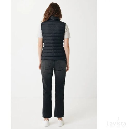 Iqoniq Meru dames gerecycled polyester bodywarmer zwart